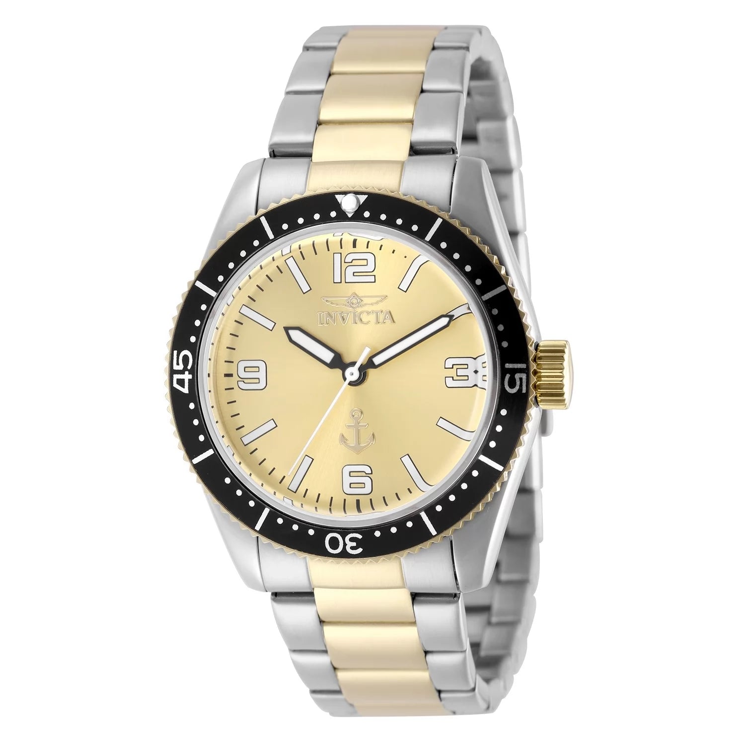 Invicta Men's 50022 OCEAN VOYAGE Quartz PC21 Gold Dial Watch