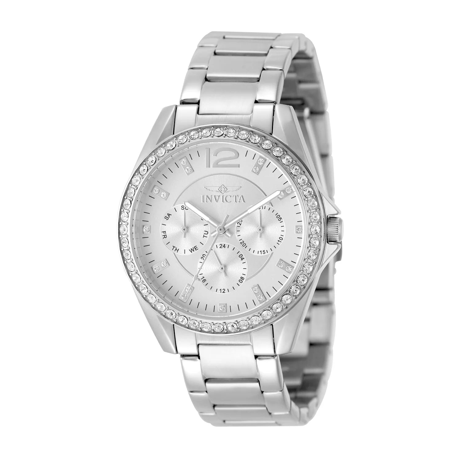 Invicta Women's 50108 Angel Quartz VH63 Silver Dial Watch