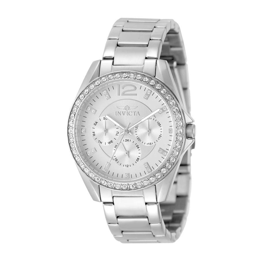 Invicta Women's 50108 Angel Quartz VH63 Silver Dial Watch