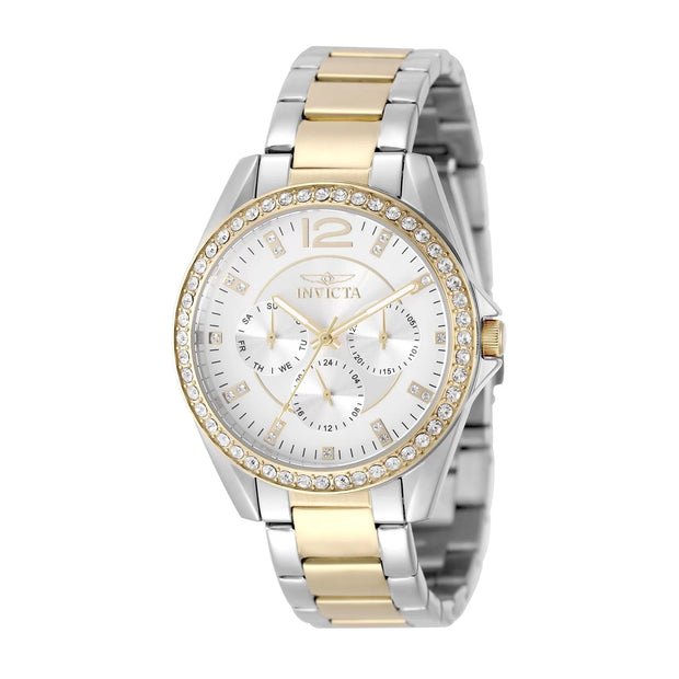 InvictaWomen's 50110 Angel Quartz VH63 Silver Dial Watch