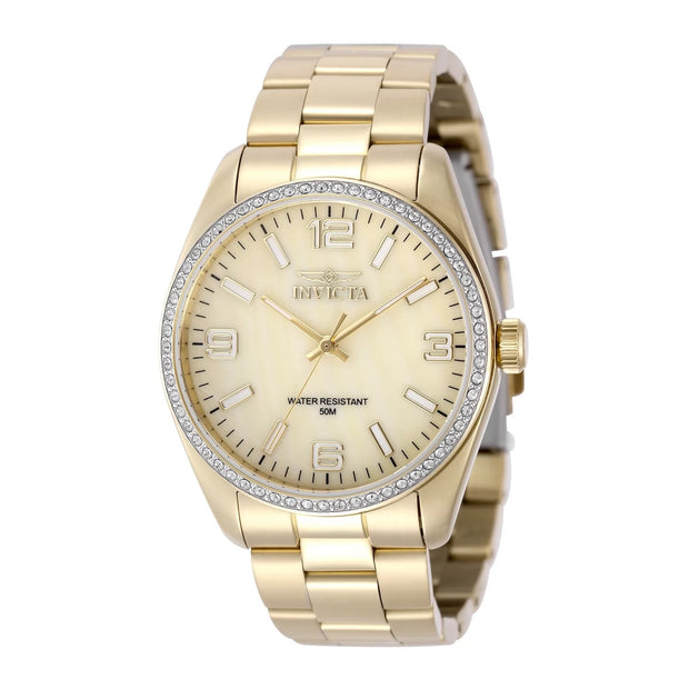 Invicta Women's 50132 Specialty Quartz PC21 Gold Dial Watch
