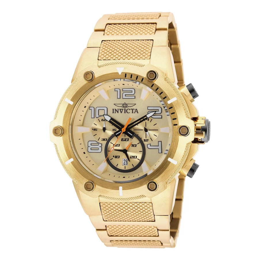 Invicta Men's 19529 Speedway Quartz Chronograph Gold Dial Watch