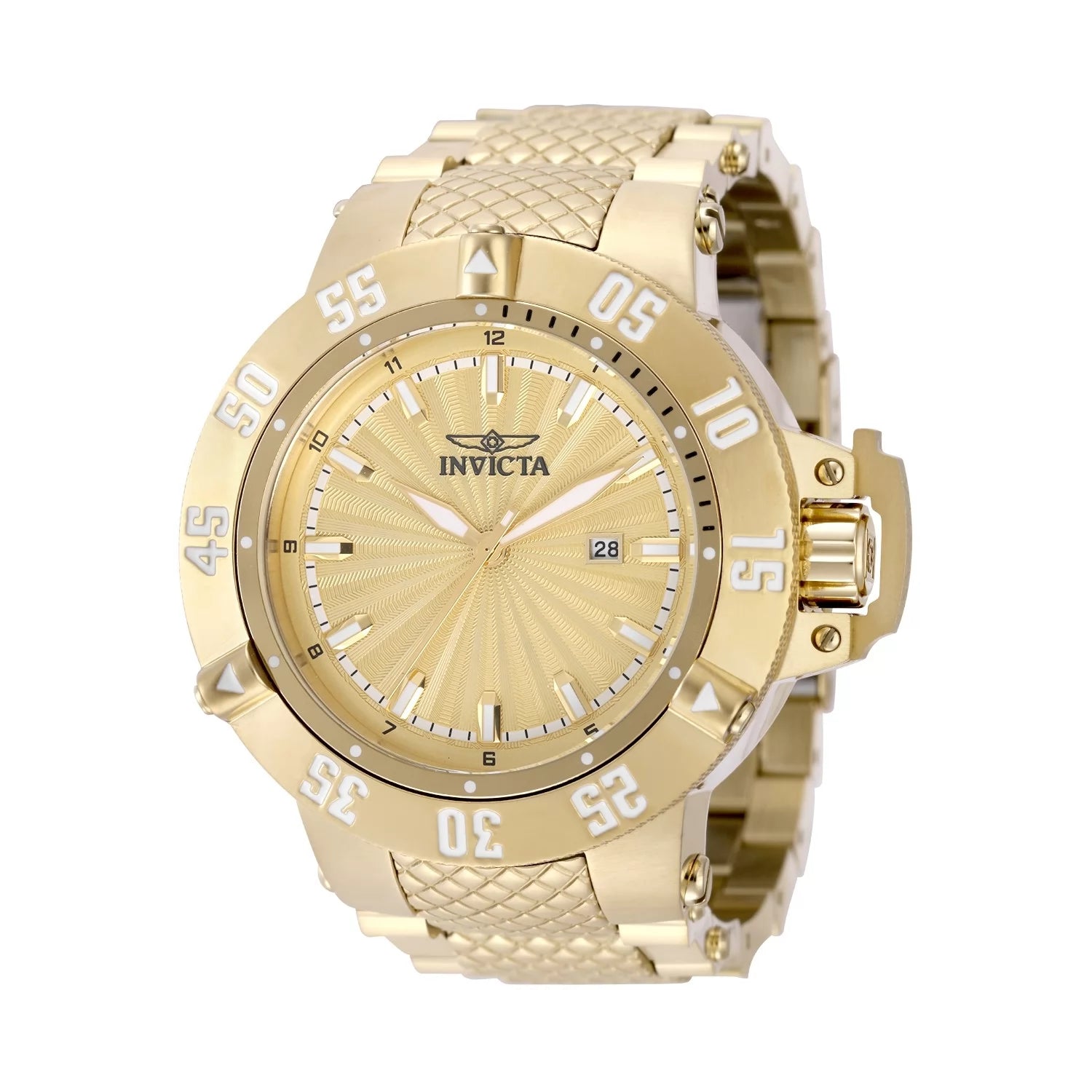 Invicta Men's 50049 Subaqua Quartz PC32 Gold Dial Watch