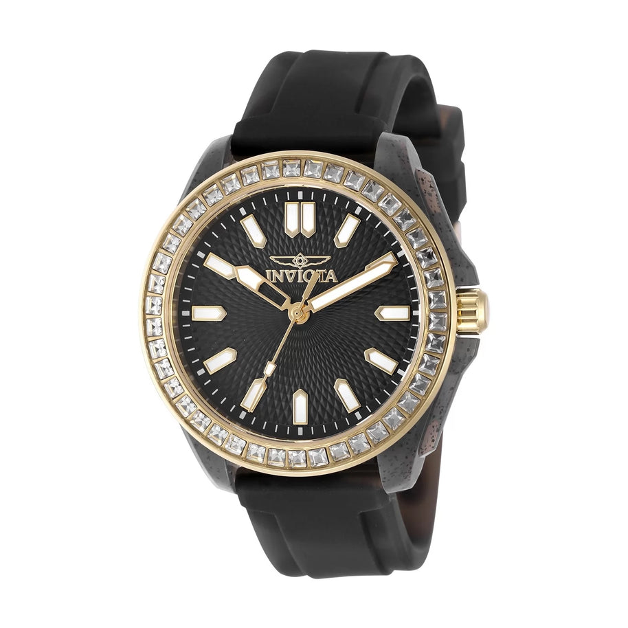 Invicta Women's 50204 Celestial Quartz PC21 Black Dial Watch