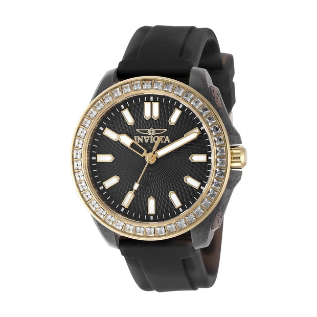 Invicta Women's 50204 Celestial Quartz PC21 Black Dial Watch