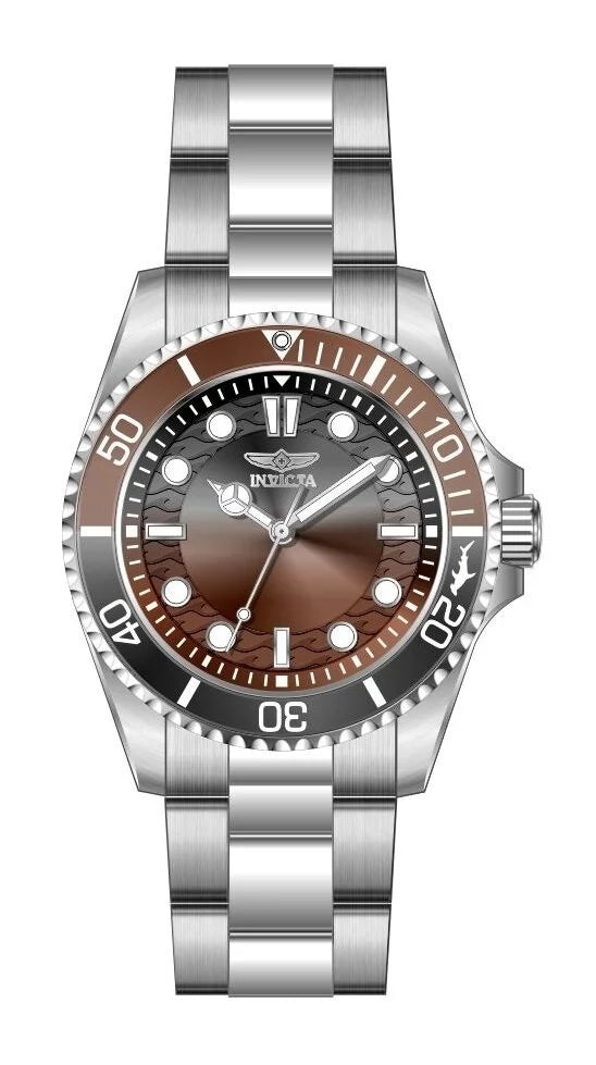 InvictaWomen's 50956 Pro Diver Quartz PC21 Gradient, Grey, Brown Dial Watch