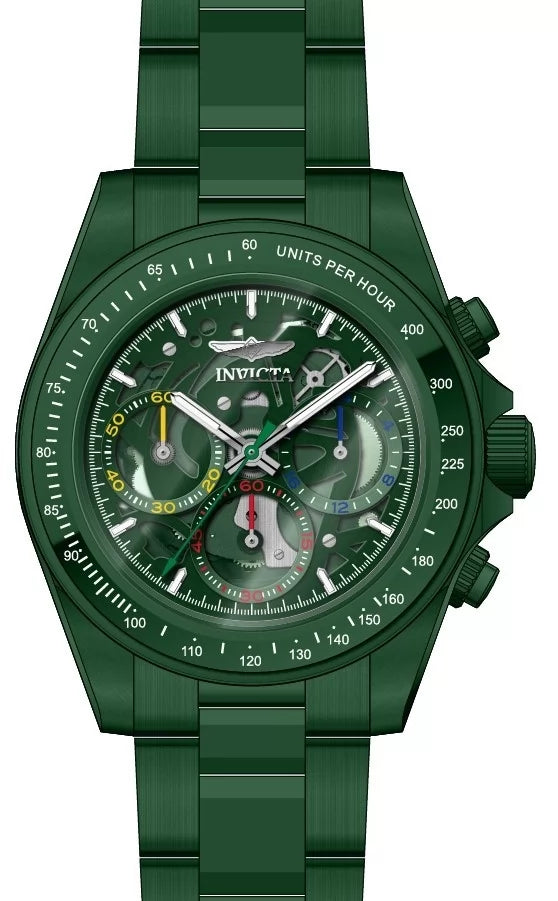 Invicta Men's 51033 Speedway Quartz VD54 Green Dial Watch
