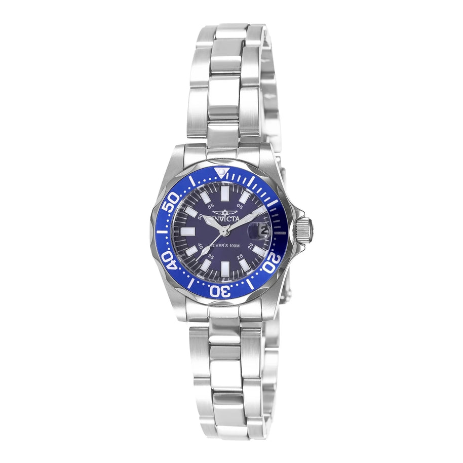 Invicta Women's 7060 Signature Quartz 3 Hand Blue Dial Watch