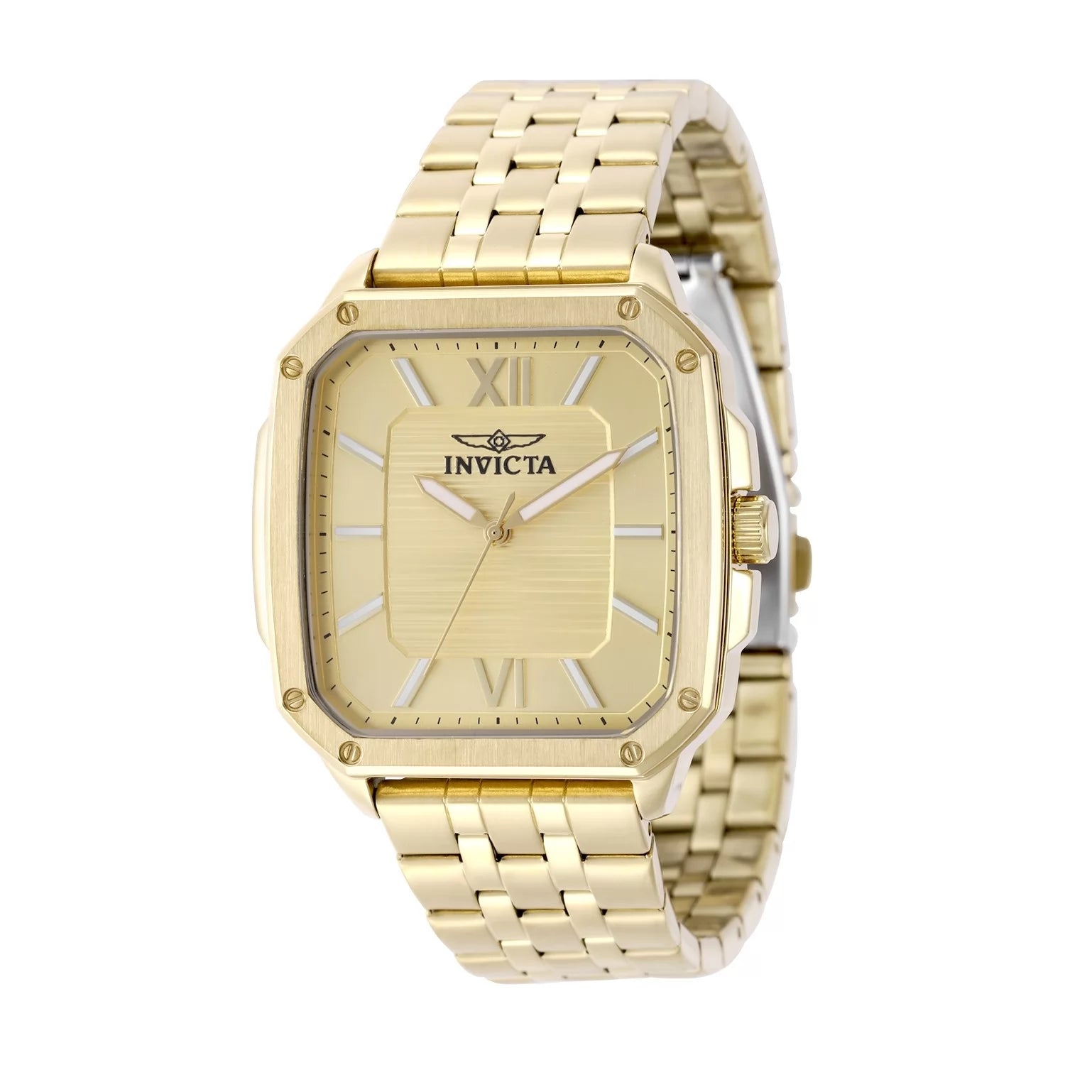Invicta Men's 50358 Cuadro Quartz PC21 Gold Dial Watch