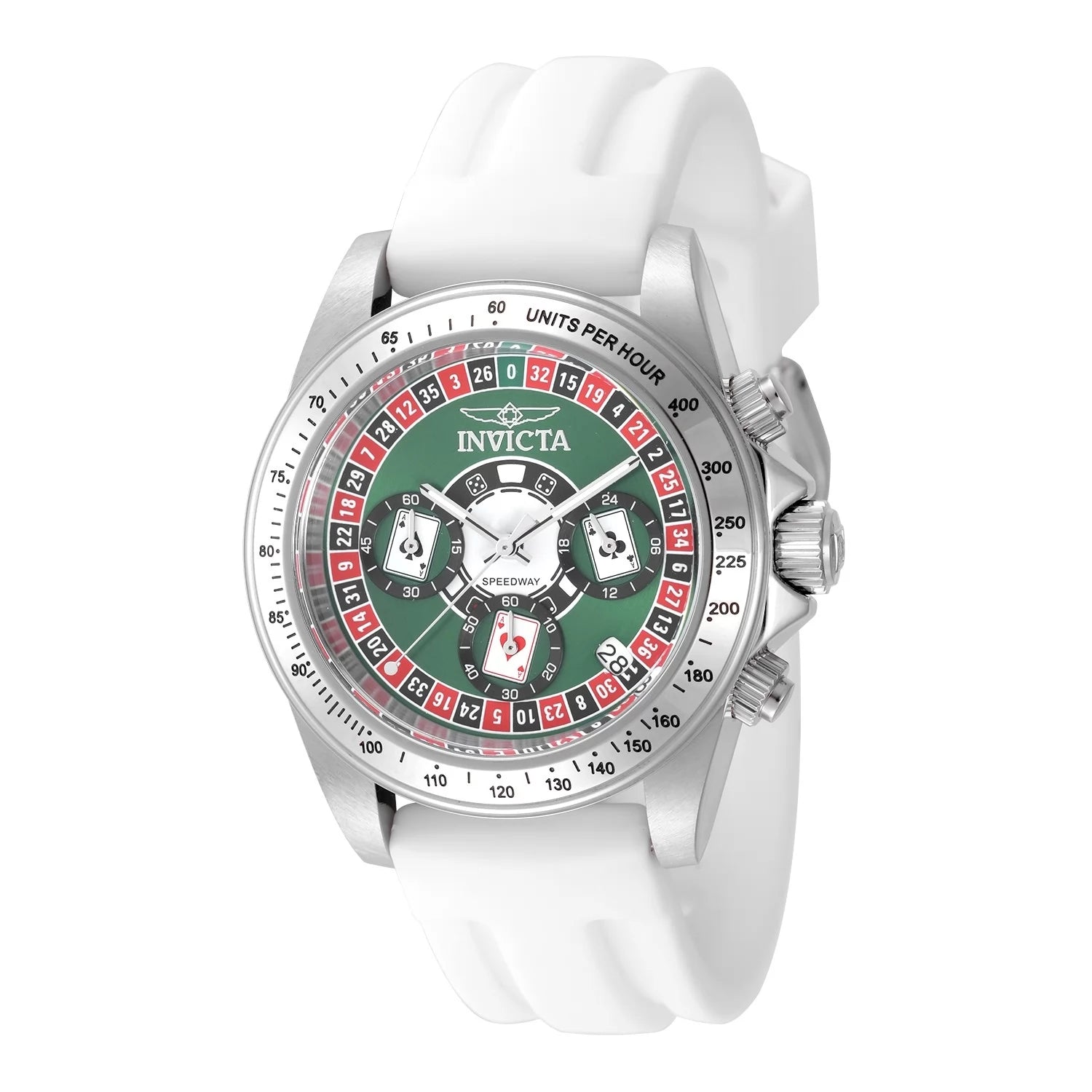Invicta Men's 50493 Speedway Quartz VD53 Green Dial Watch