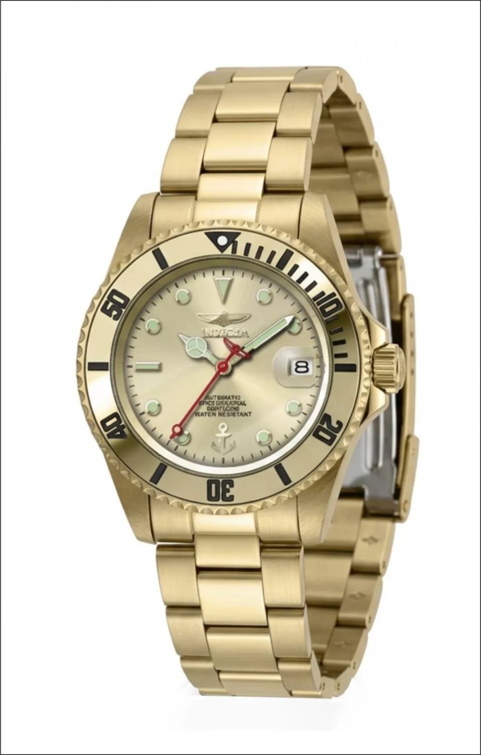 Invicta Men's 51134 OCEAN VOYAGE Automatic NH35A Gold Dial Watch