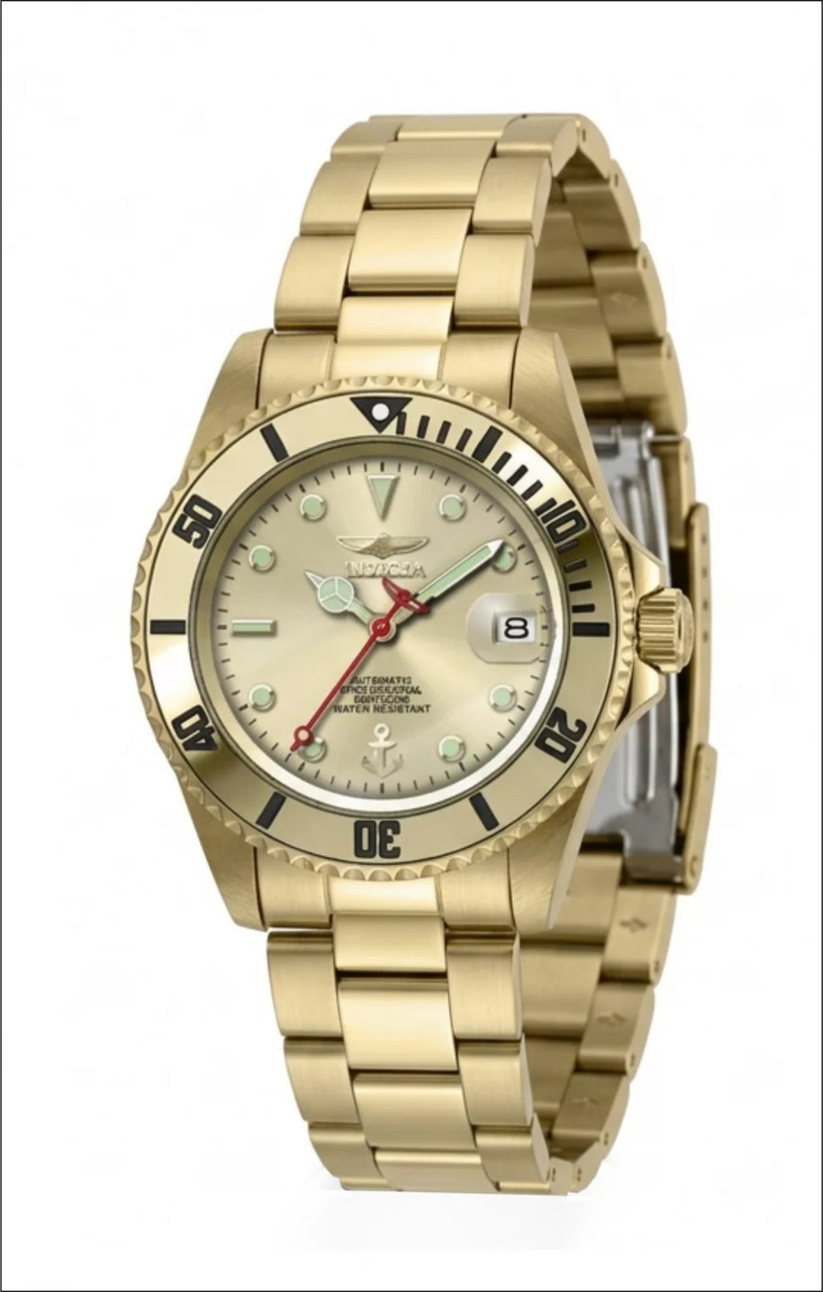 Invicta Men's 51134 OCEAN VOYAGE Automatic NH35A Gold Dial Watch
