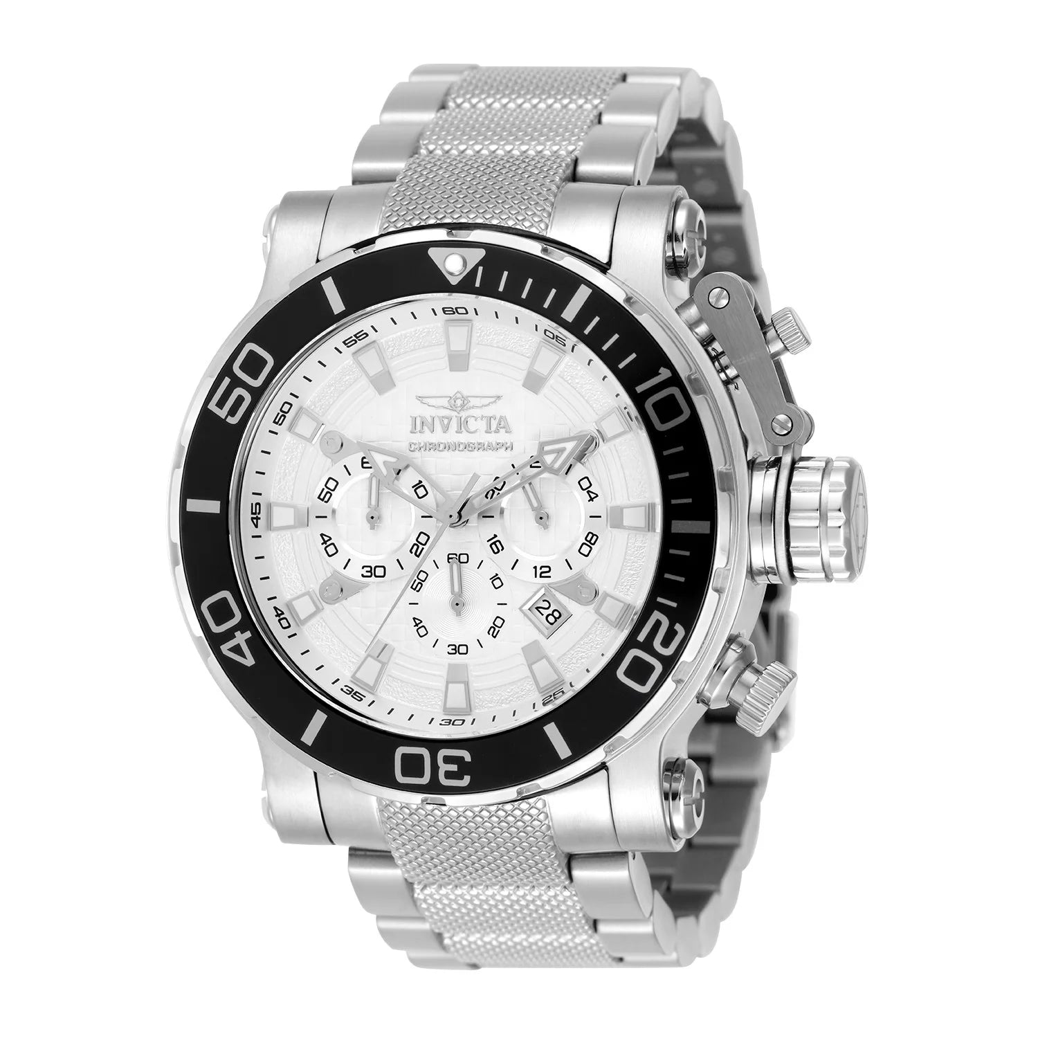 Invicta Men's 50235 Coalition Forces Quartz VD53 Silver Dial Watch