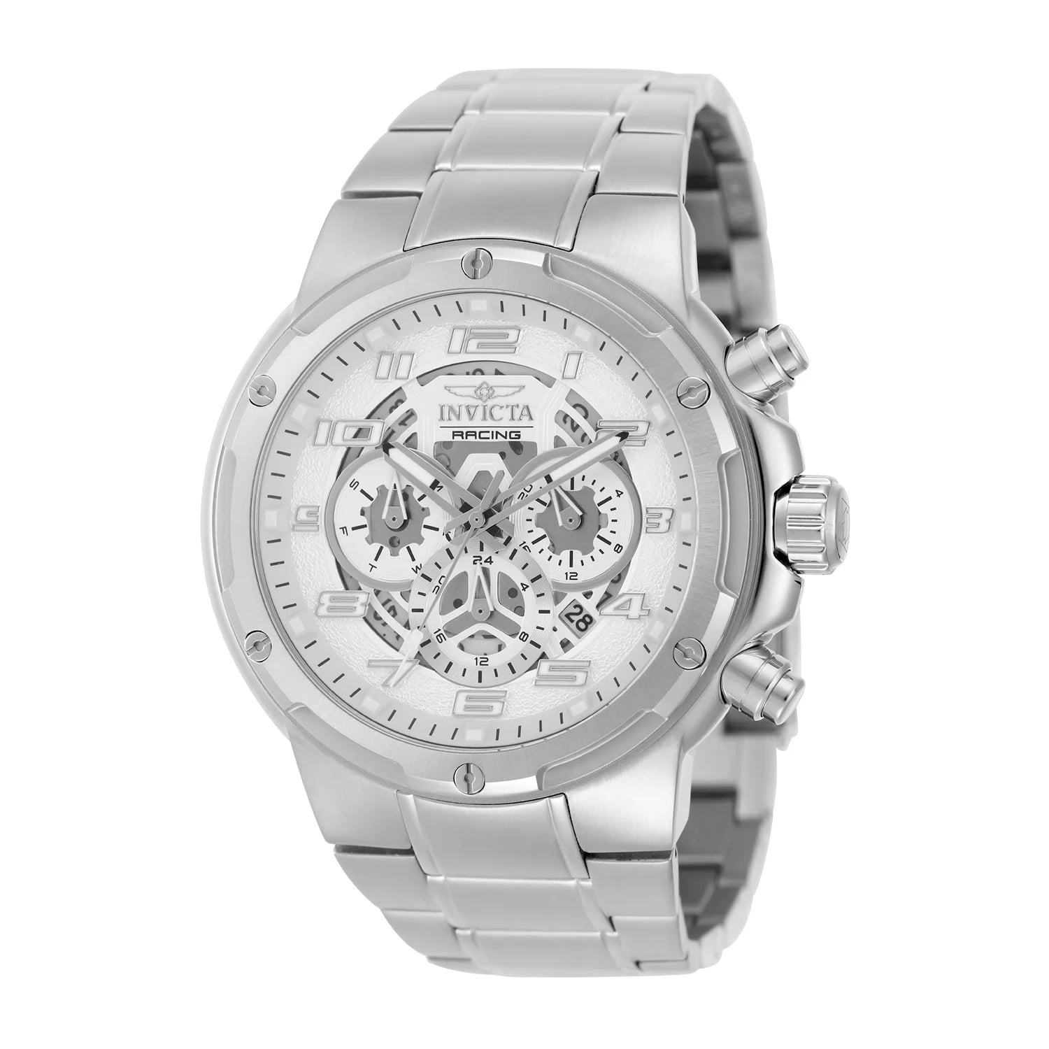 Invicta Men's 50256 S1 Rally Quartz JP25 Silver Dial Watch