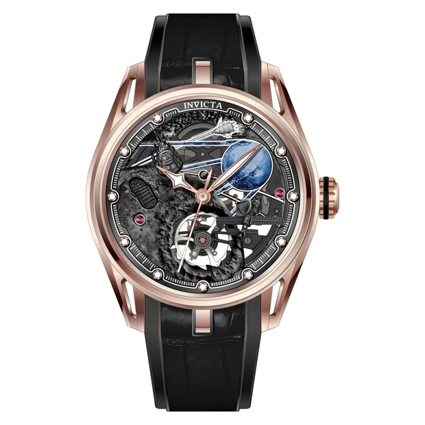 Invicta Men's 69530 Celestial Mechanical jh3107 Rose Gold Dial Watch