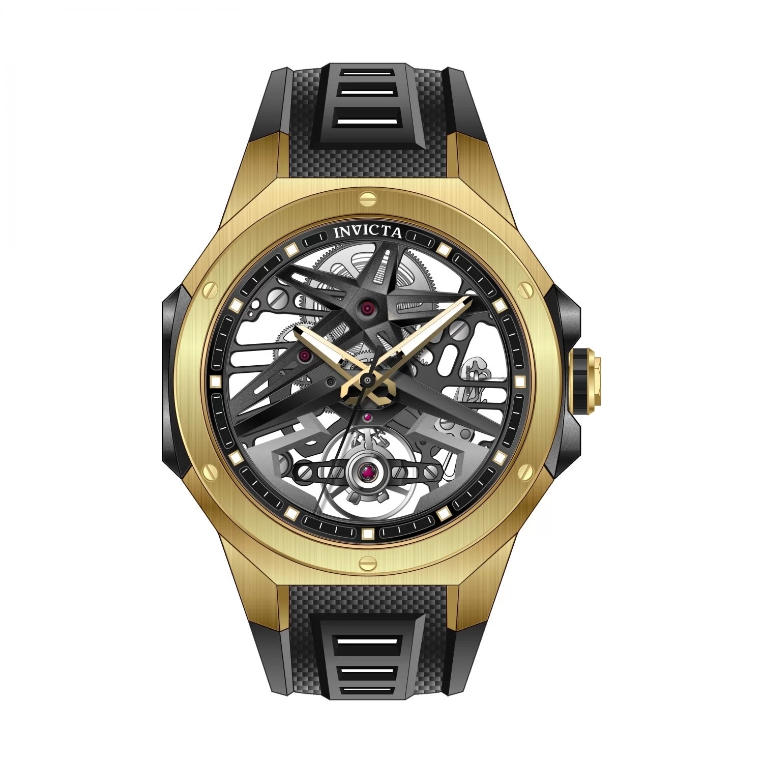 Invicta Men's 69538 Celestial Mechanical 1a07 Gold Dial Watch