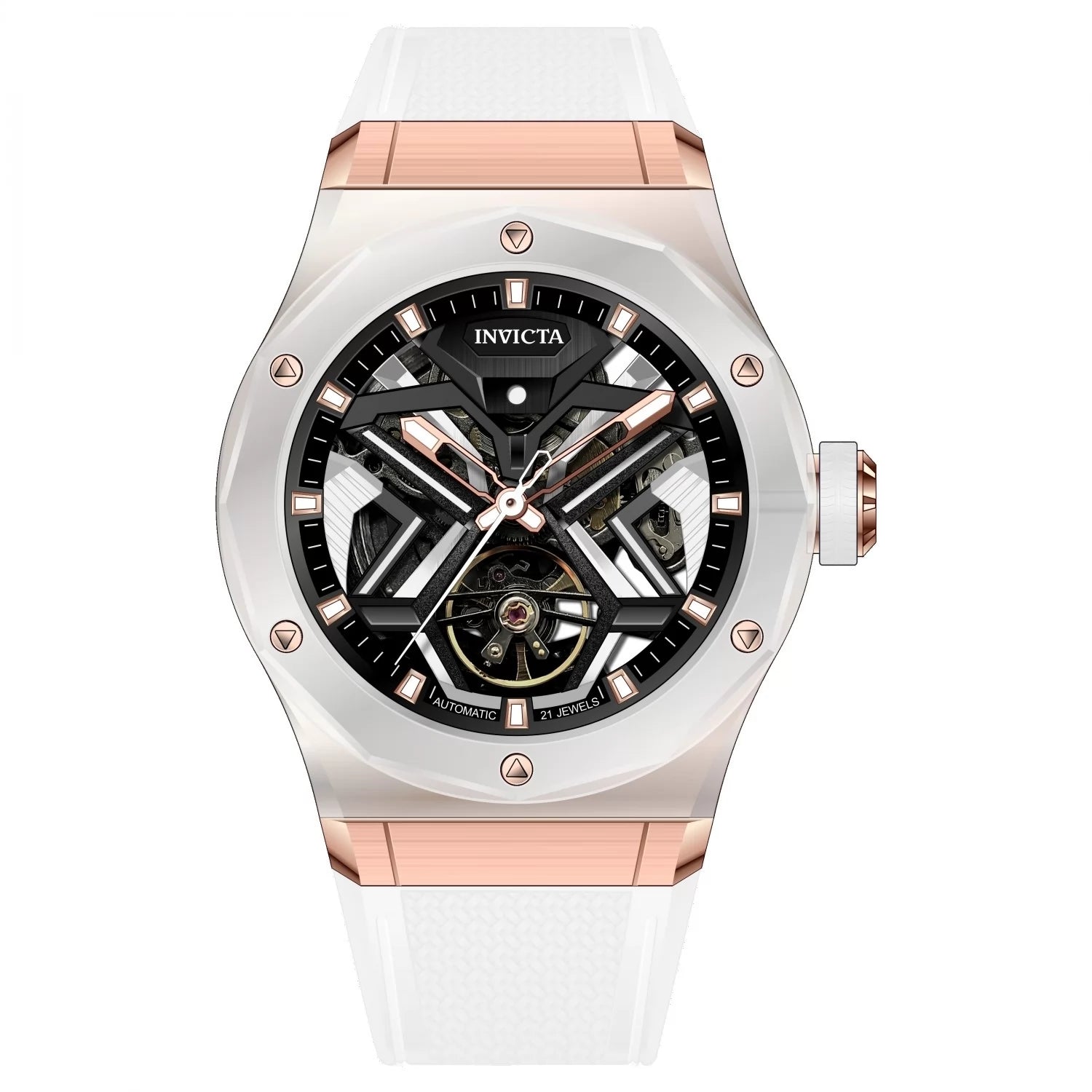 Invicta Men's 70106 Celestial Mechanical JH3106 Steel Dial Watch
