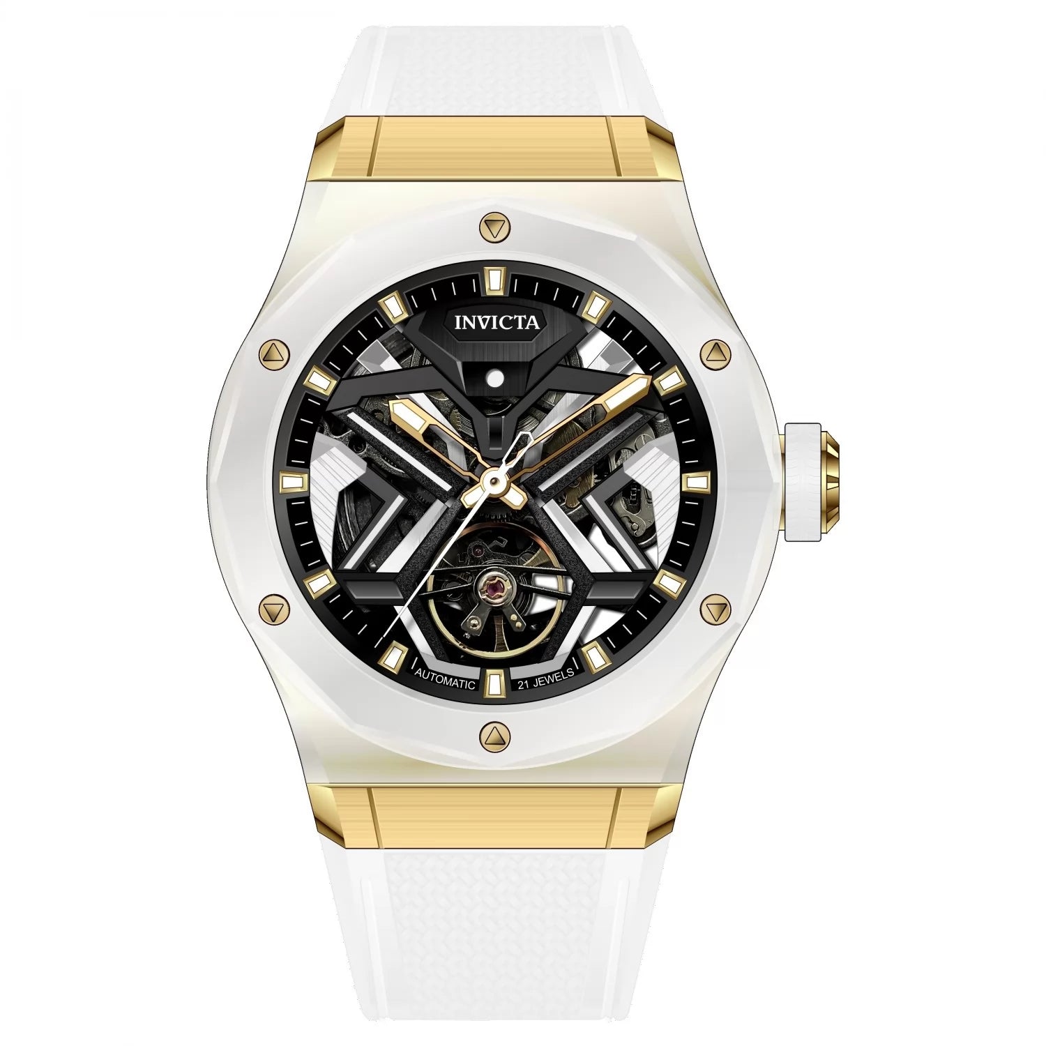 Invicta Men's 70107 Celestial Mechanical JH3106 Steel Dial Watch
