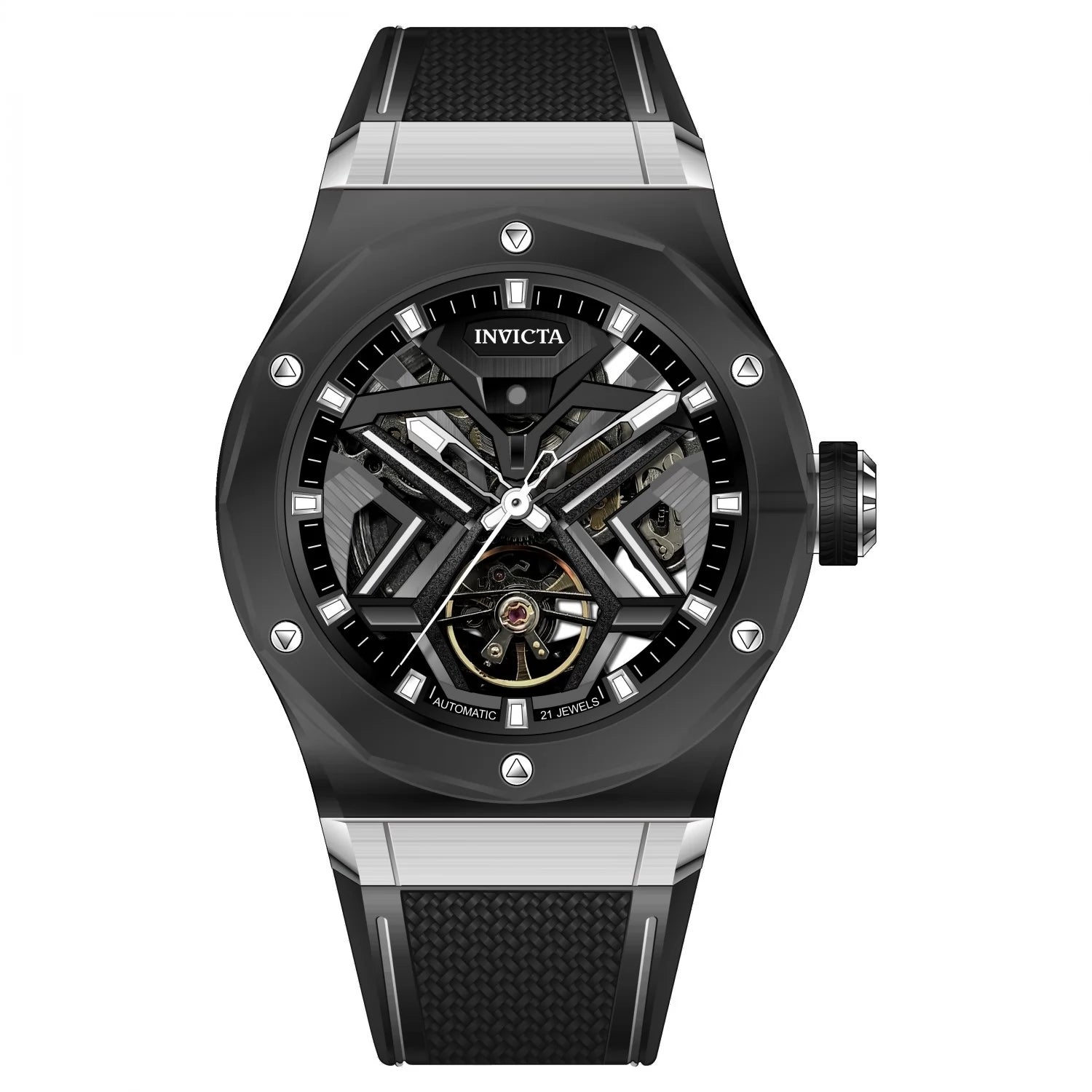 Invicta Men's 70108 Celestial Mechanical JH3106 Steel Dial Watch