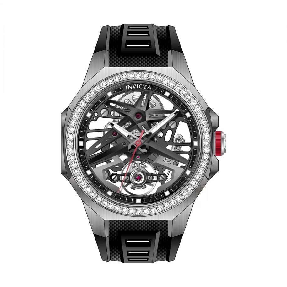 Invicta Men's 70124 Objet D Art Mechanical A107 Black Dial Watch
