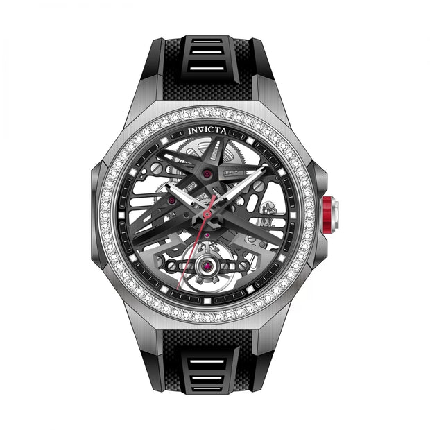 Invicta Men's 70124 Objet D Art Mechanical A107 Black Dial Watch