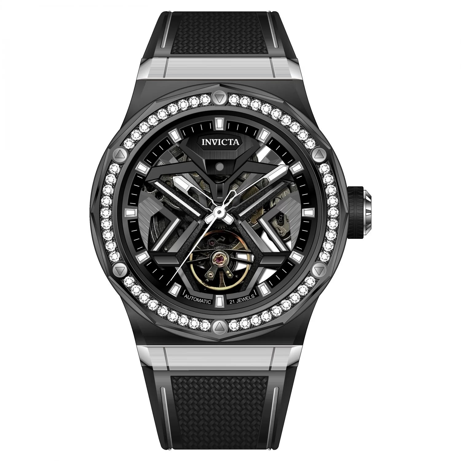 Invicta Men's 70133 Objet D Art Mechanical JH3106 Steel Dial Watch