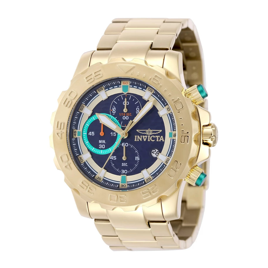 Invicta Men's 50249 Pro Diver Quartz VD57 Blue Dial Watch