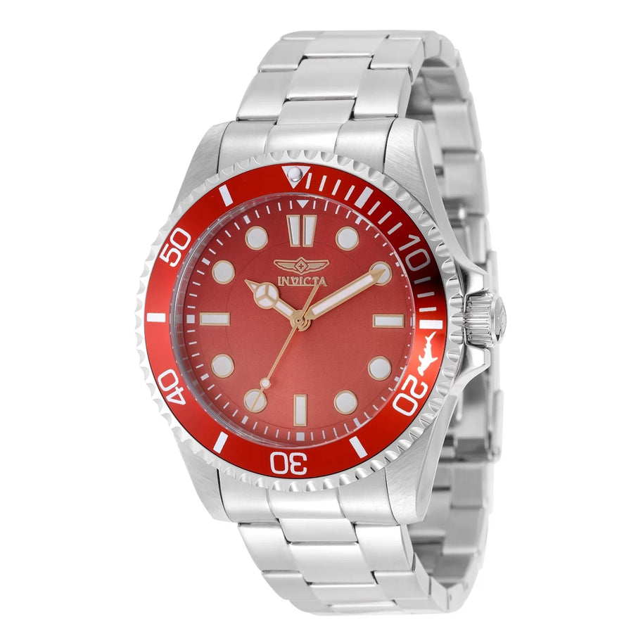 InvictaMen's 50506 Pro Diver Quartz PC21 Gradient, Red, Orange Dial Watch