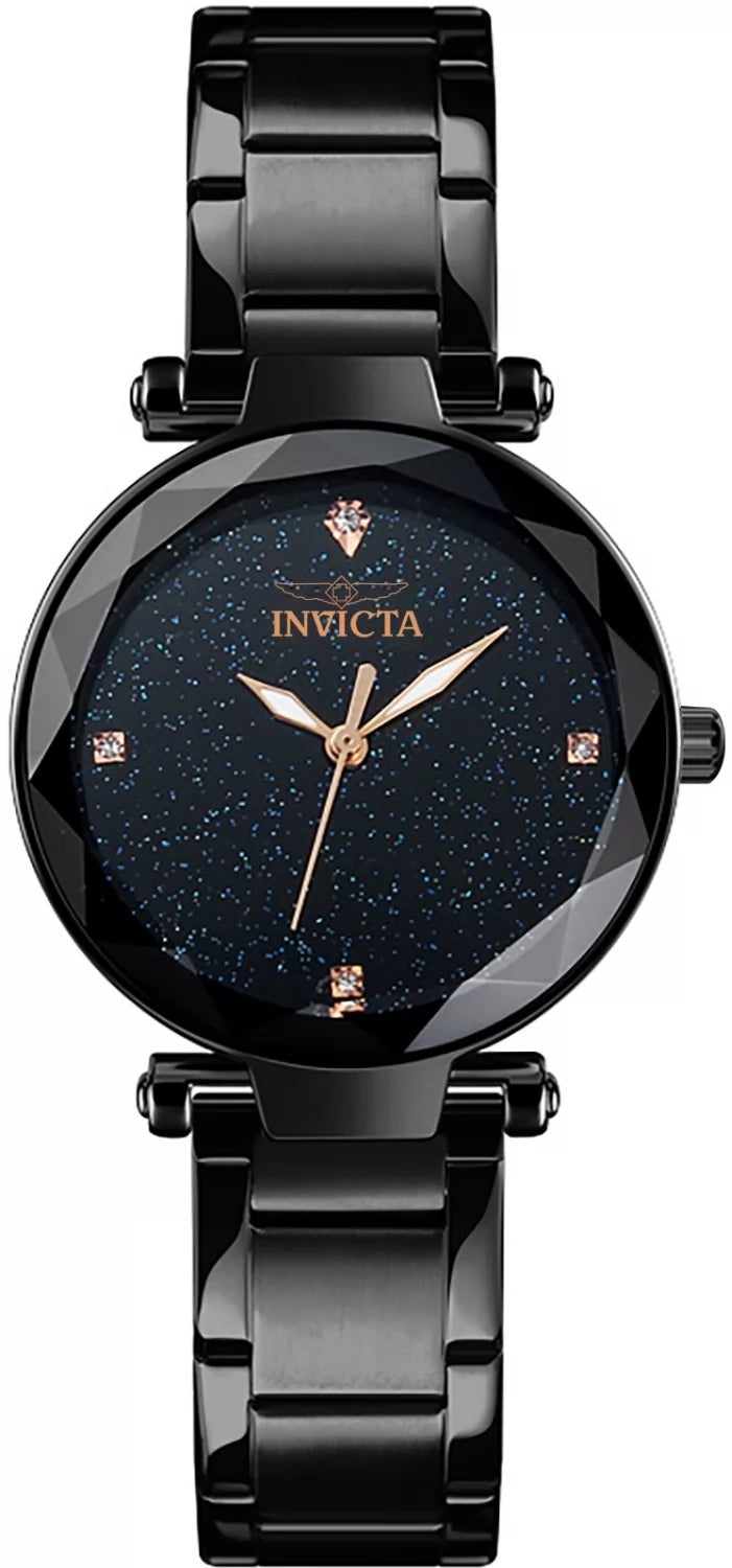 InvictaWomen's 70329 Celestial Quartz SD-006 Black Dial Watch