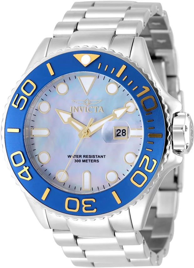 Invicta Men's 49157 Grand Diver Quartz PC32 Platinum Dial Watch