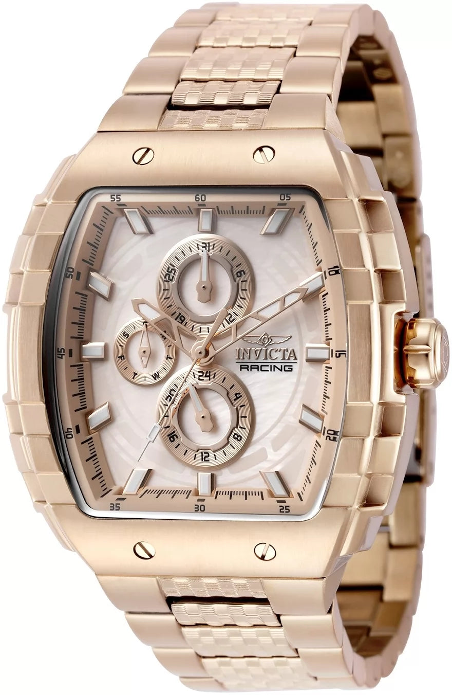 Invicta Men's 50241 S1 Rally Quartz VH67 Rose Gold Dial Watch