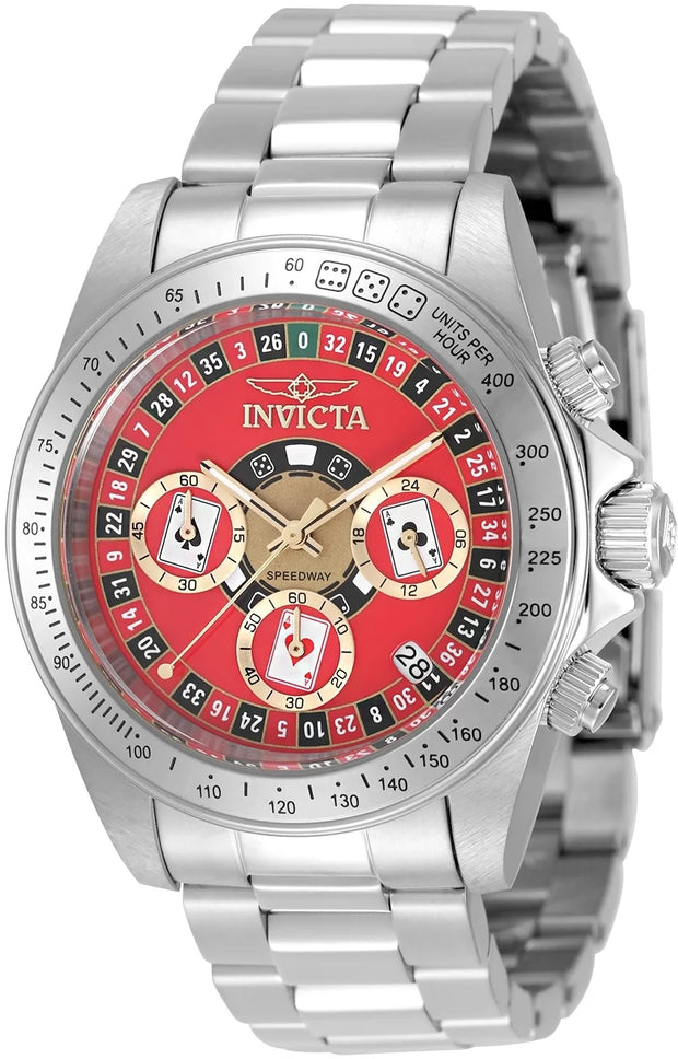 Invicta Men's 50494 Speedway Quartz VD53 Red Dial Watch