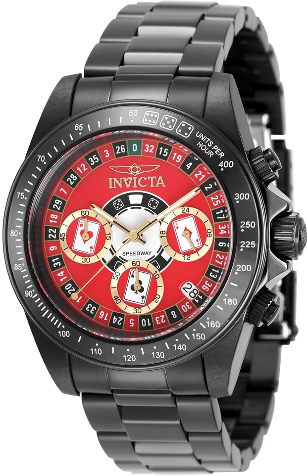 Invicta Men's 50497 Speedway Quartz VD53 Red Dial Watch