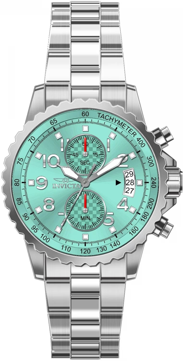 Invicta Men's Specialty Quartz MG709 Light Green Dial Watch