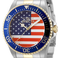 Invicta Men's 50417 Pro Diver Quartz PC21S Red, White, Blue Dial Watch