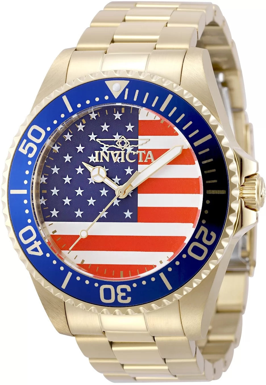 Invicta Men's 50416 Pro Diver Quartz PC21S Red, White, Blue Dial Watch