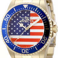 Invicta Men's 50416 Pro Diver Quartz PC21S Red, White, Blue Dial Watch