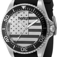 Invicta Men's Pro Diver Quartz PC21S Silver, Black Dial Watch