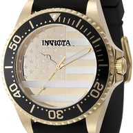 Invicta Men's Pro Diver Quartz PC21S Gold, Silver Dial Watch