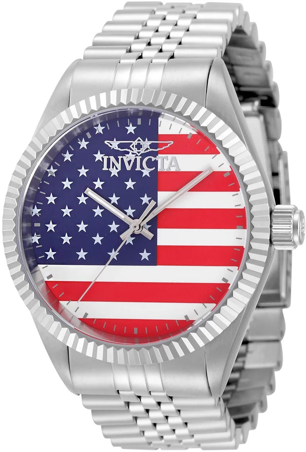 Invicta Men's 50420 Specialty Quartz PC21S Red, White, Blue Dial Watch