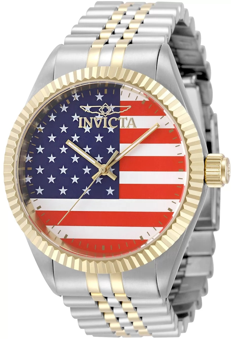 Invicta Men's 50421 Specialty Quartz PC21S Red, White, Blue Dial Watch