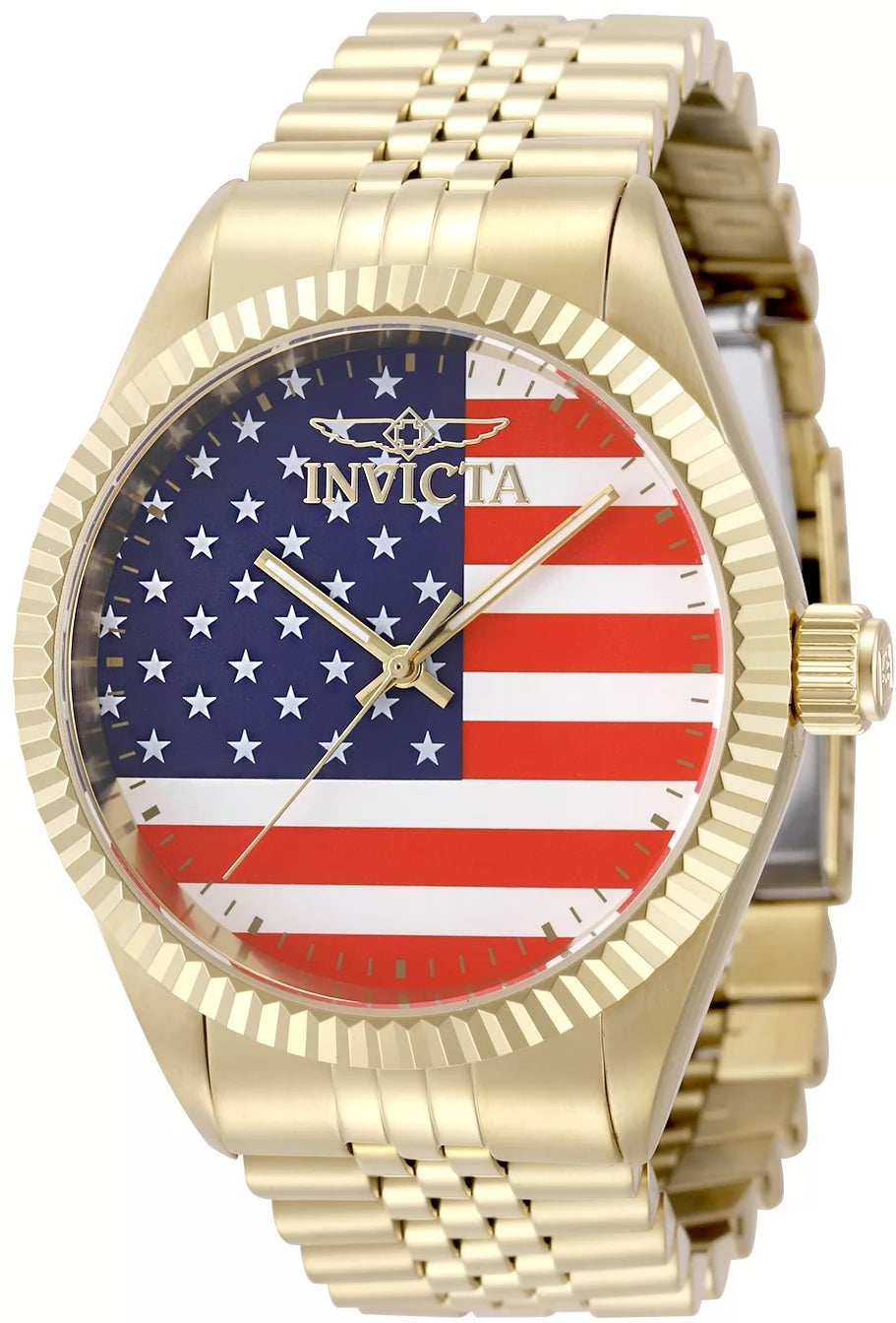 Invicta Men's 50422 Specialty Quartz PC21S Red, White, Blue Dial Watch