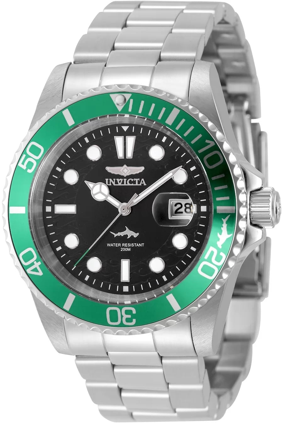 Invicta Men's 50825 Pro Diver Quartz PC32 Black Dial Watch