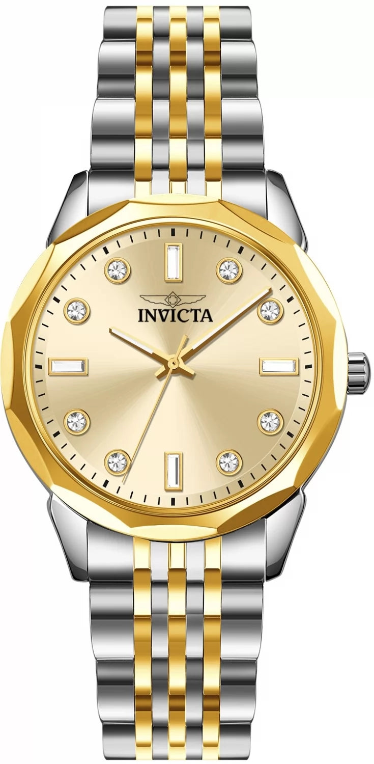 InvictaWomen's 70449 Celestial Quartz SD-006 Gold Dial Watch