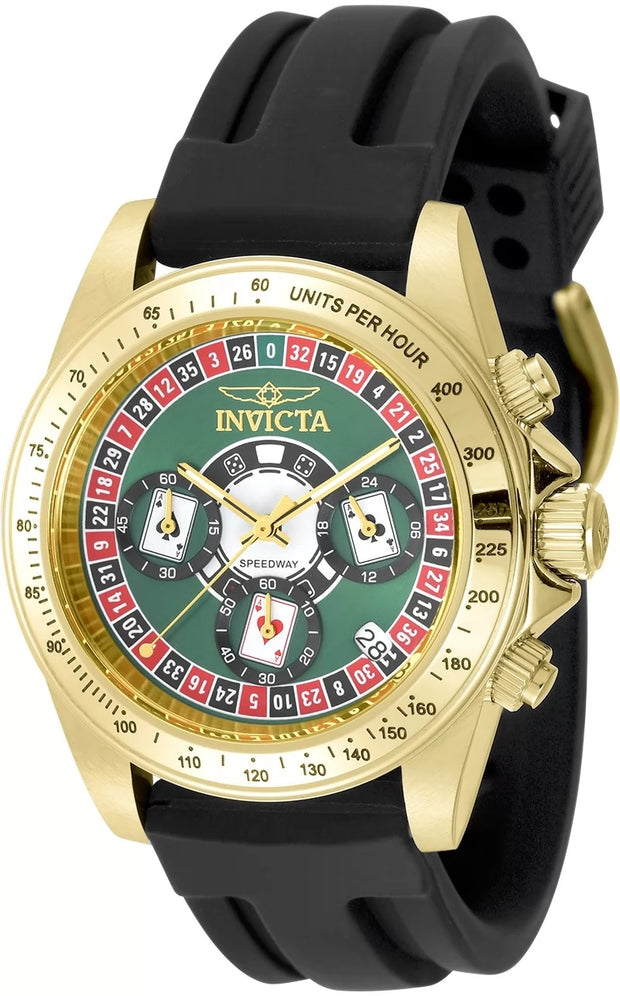 Invicta Men's 50873 Speedway Quartz VD53 Green Dial Watch