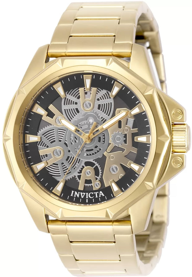 Invicta Men's 50380 Objet D Art Quartz PC21 Black Dial Watch