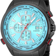 Invicta Men's 50498 Aviator Quartz VD57 Tiffany Blue Dial Watch
