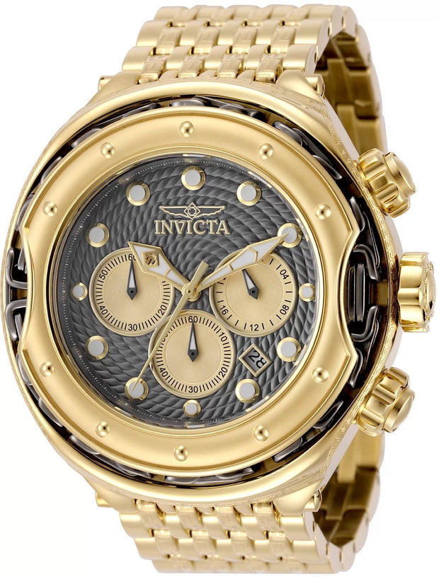 Invicta Men's Bolt Quartz VD53 Gunmetal, Gold Dial Watch