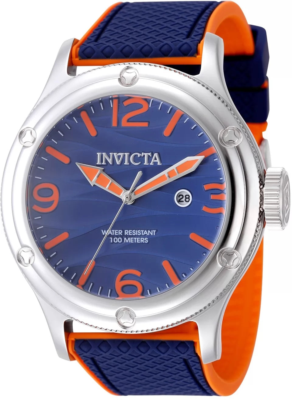 Invicta Men's Pro Diver Quartz PC32 Orange, Blue Dial Watch