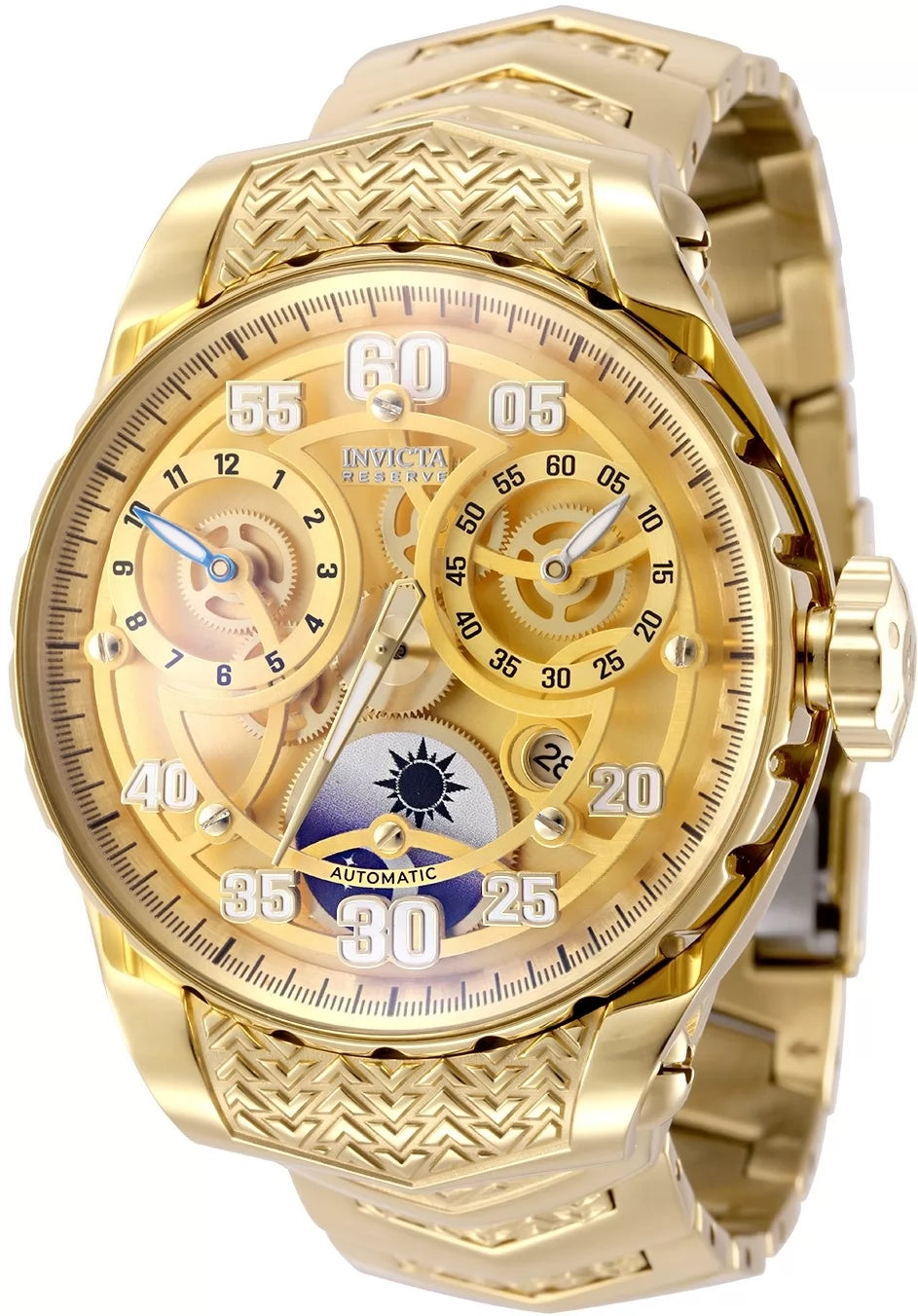 Invicta Men's Reserve Automatic NH35A Gold Dial Watch